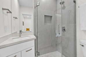 Hair dryer, towels