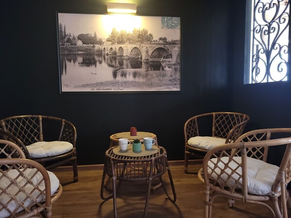 Sitteområde i lobbyen