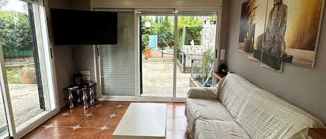 TV connectée, cheminée