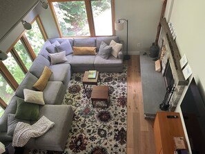 Fernseher, Kamin