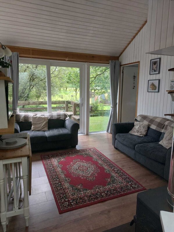 TV, peis, DVD-spiller og bøker