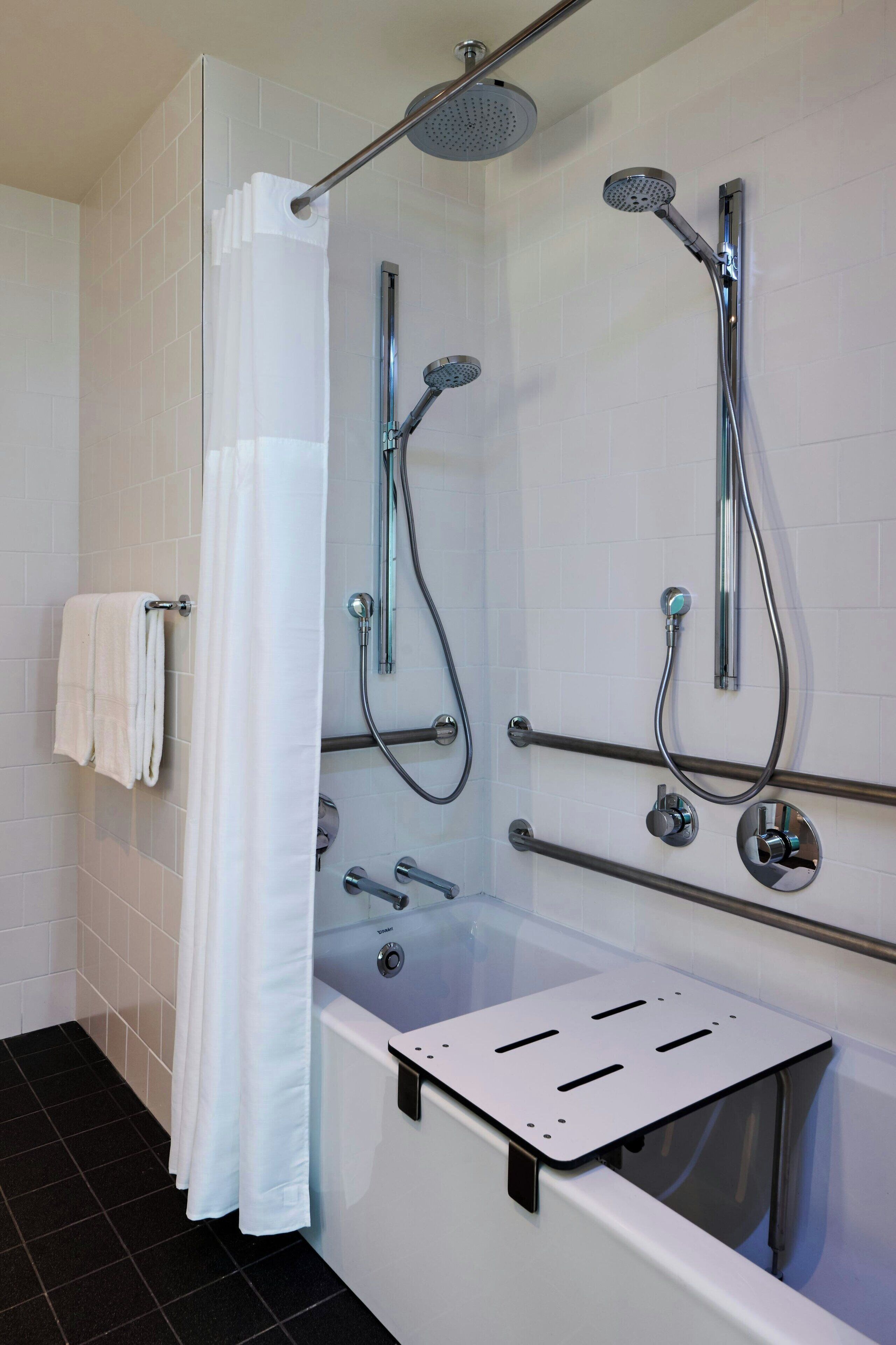 Room, 1 King Bed (Mobility Accessible, Roll-In Shower) | Premium bedding, pillowtop beds, in-room safe, desk