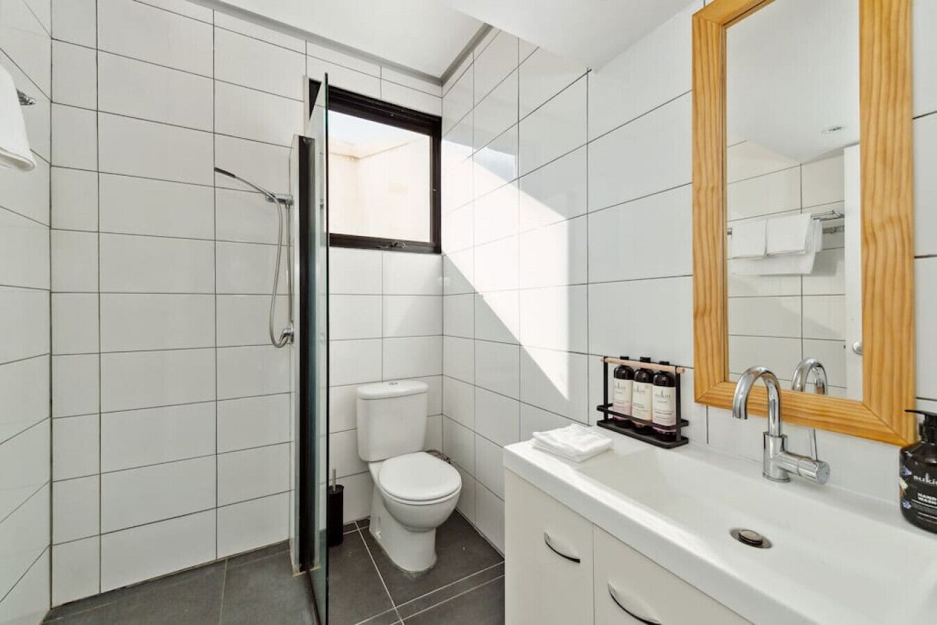 Hair dryer, towels
