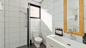 Hair dryer, towels