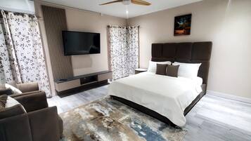 2 bedrooms, iron/ironing board, WiFi, bed sheets