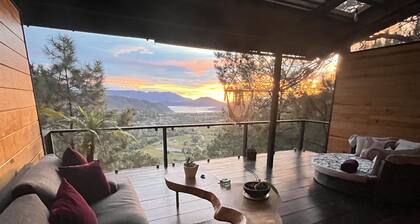 Mi Refugio Nordico, cabaña en lo alto de una colina con vista al lago