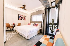Studio Superior - 1 kingsize-säng | Minibar, strykjärn/strykbräda, gratis wi-fi och sängkläder