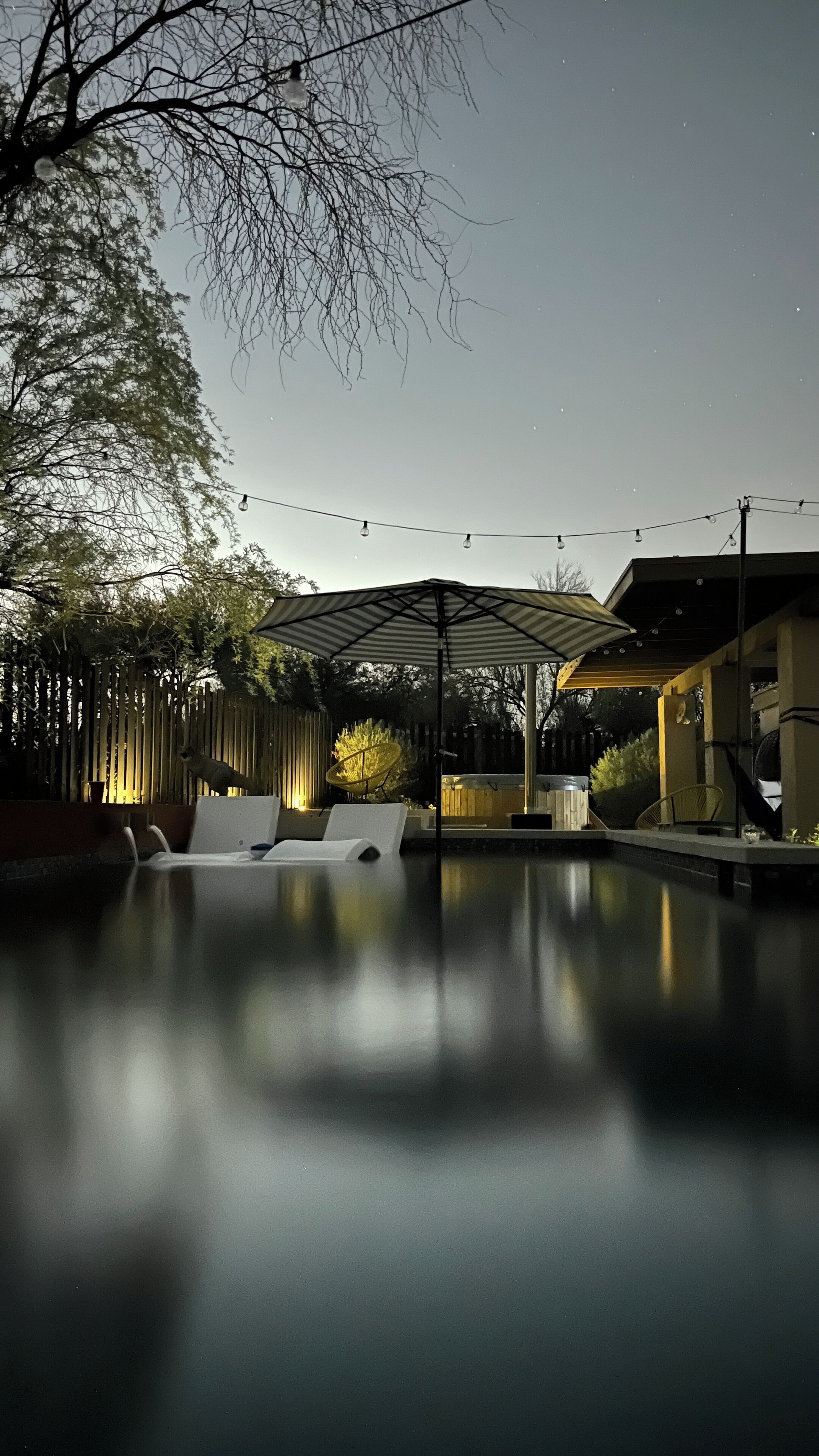 Quirky and stylish home with pool wood burning hot tub and game room & dinosaurs