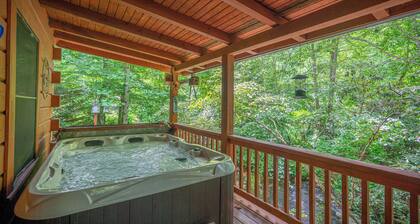 Creekfront Cabin w/ Hot Tub! Motorcycle Friendly!