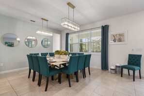 House, Multiple Beds, Pool Access, Pool View (2513SD VP) | Dining - Spacious Family Reunion 15br Home Pool Spa Game Rm (Kissimmee)