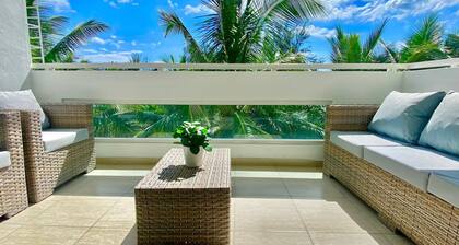 Lovely 2 Bedroom Sea Front Condo Near Colonial Zone, Pool