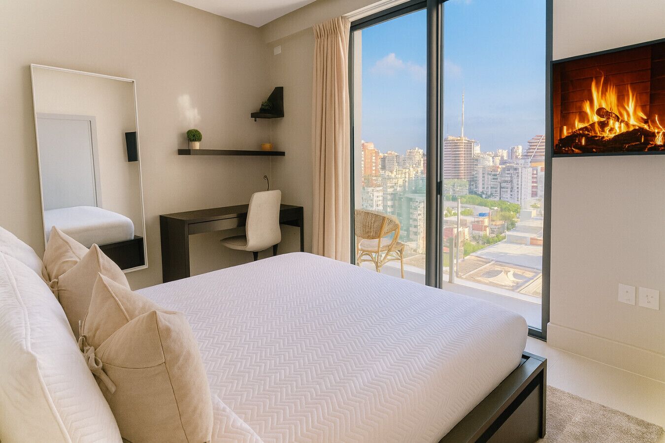 1 bedroom, desk, iron/ironing board, WiFi