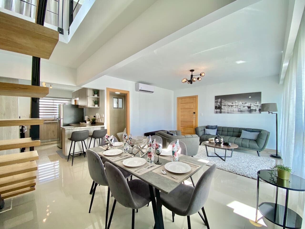 Dining and Living Room View