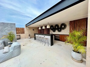 Terrace/patio - Your Aldea Zama Getaway, 1BR With Private Patio & Plunge Pool (Tulum)