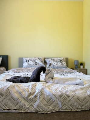2 bedrooms, iron/ironing board, travel crib, free WiFi