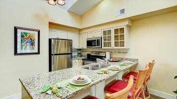 Micro-ondes, cafetiĂšre/bouilloire