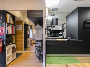 Fridge, microwave, coffee/tea maker - HOMEABOUT MADRID RÍO APARTMENT I (Madrid)