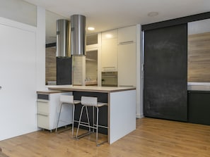 Fridge, microwave, coffee/tea maker