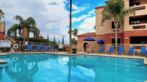 A heated pool