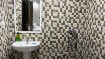 Towels, soap, toilet paper