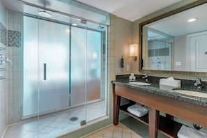 Hair dryer, bidet, towels, soap - Virginia Beach | Oceanfront Luxe | Pool & Beach | 2BR Deluxe (Virginia Beach)