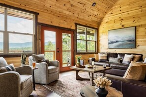 Smart TV, caminetto, tavolo da calcetto, libri