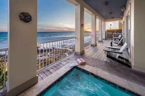 Luxury on the Beach: Private Pool, Beachfront, 5 Kings, Beach Svc