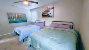 3 dormitorios, tabla de planchar con plancha, wifi y ropa de cama