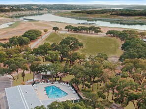 Outdoor pool, a heated pool - Lake Travis Chic with MILES of views and Awesome amenities (Lago Vista)