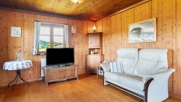 Fireplace, DVD player, stereo