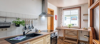 Kind- en hondvriendelijk vakantieappartement Wildbach, 80 m², 2 slaapkamers, infraroodsauna