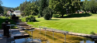Wildbach Apartment, 80 m², Infrared Sauna, Fenced Garden, BBQ, Wi-Fi, Forest Edge