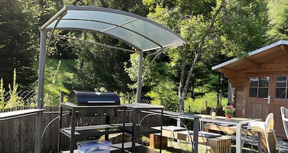 Studio 'Tannenwipfel, 40sqm' with Mountain View, Private Garden and Wi-Fi