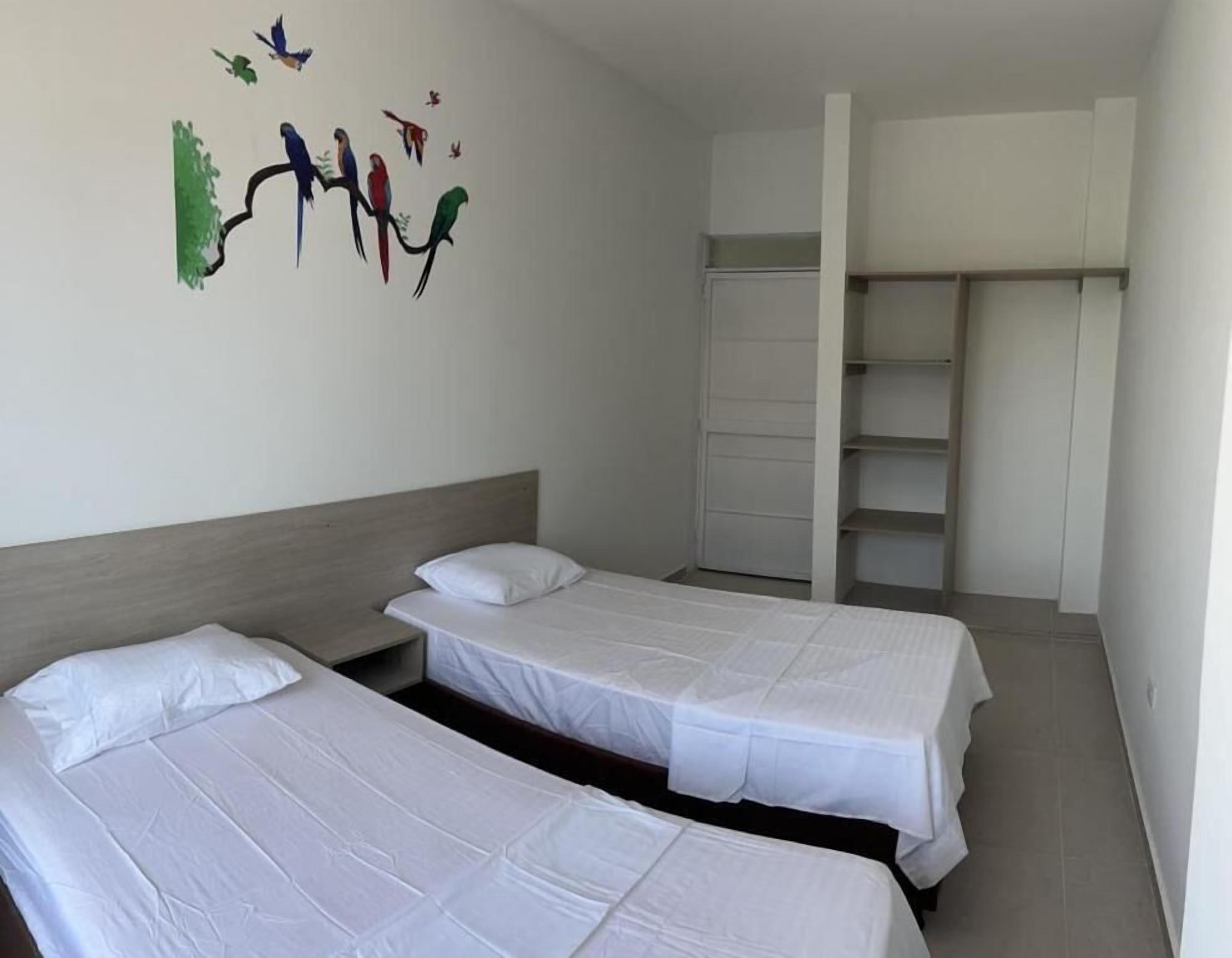 family apartment, multiple beds, garden view | interior