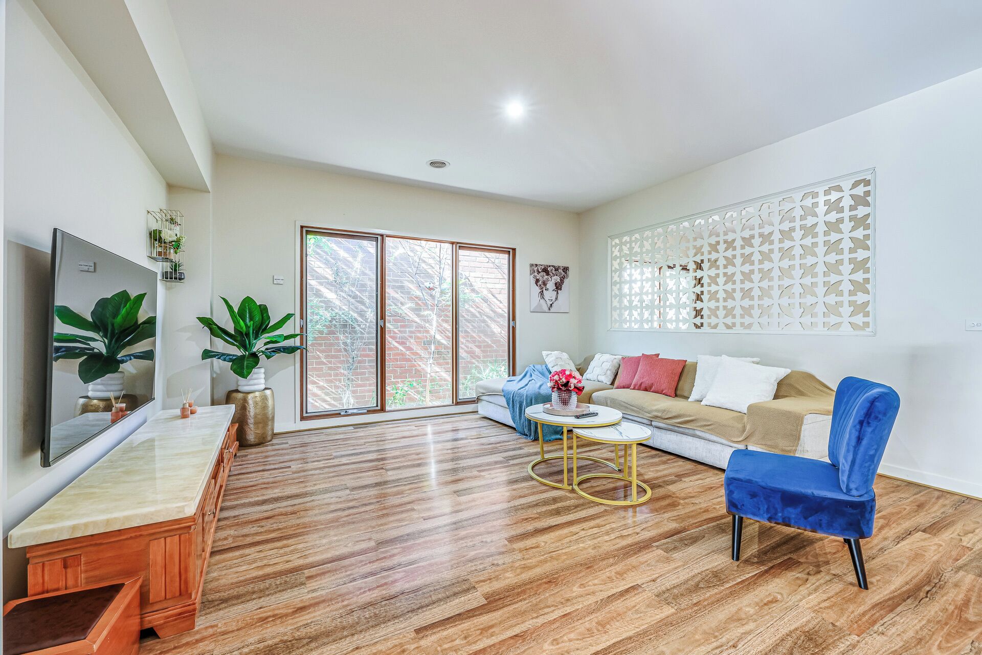 65-inch TV with cable channels