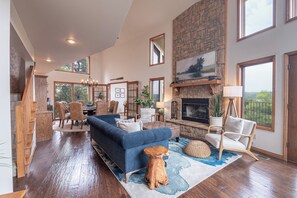 Smart-TV, Kamin, Videospiele, DVD-Player