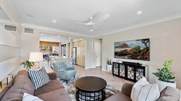 Smart-TV, Kamin, Drucker