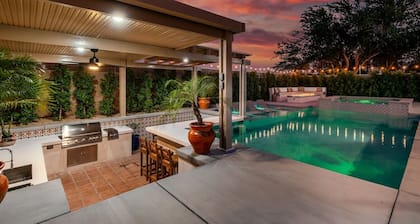 Hacienda San Miguel | Resort Style Pool W/ Sunken Outdoor Kitchen
