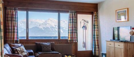 Fernseher, Kamin, DVD-Player