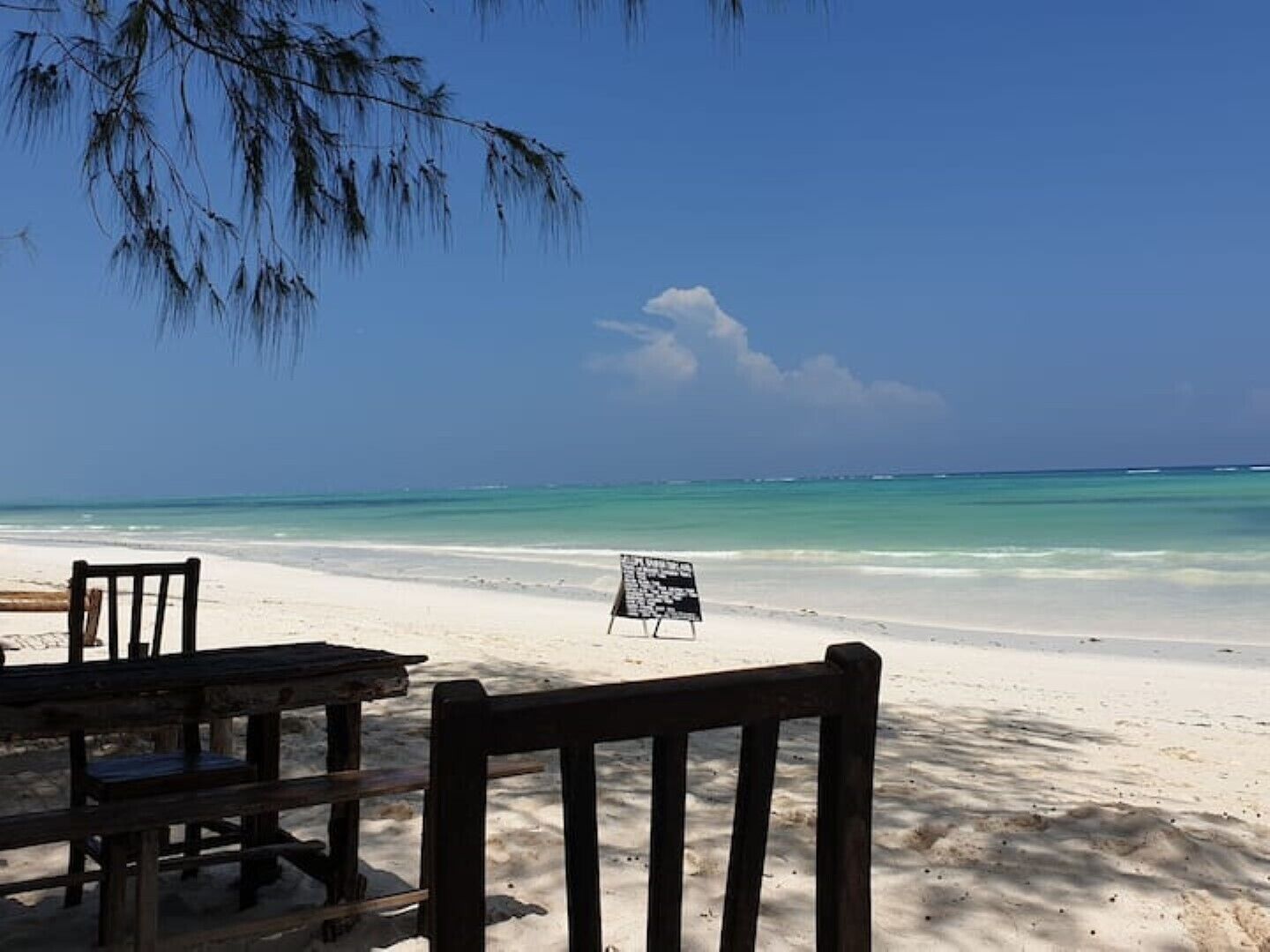 Beach nearby, sun loungers