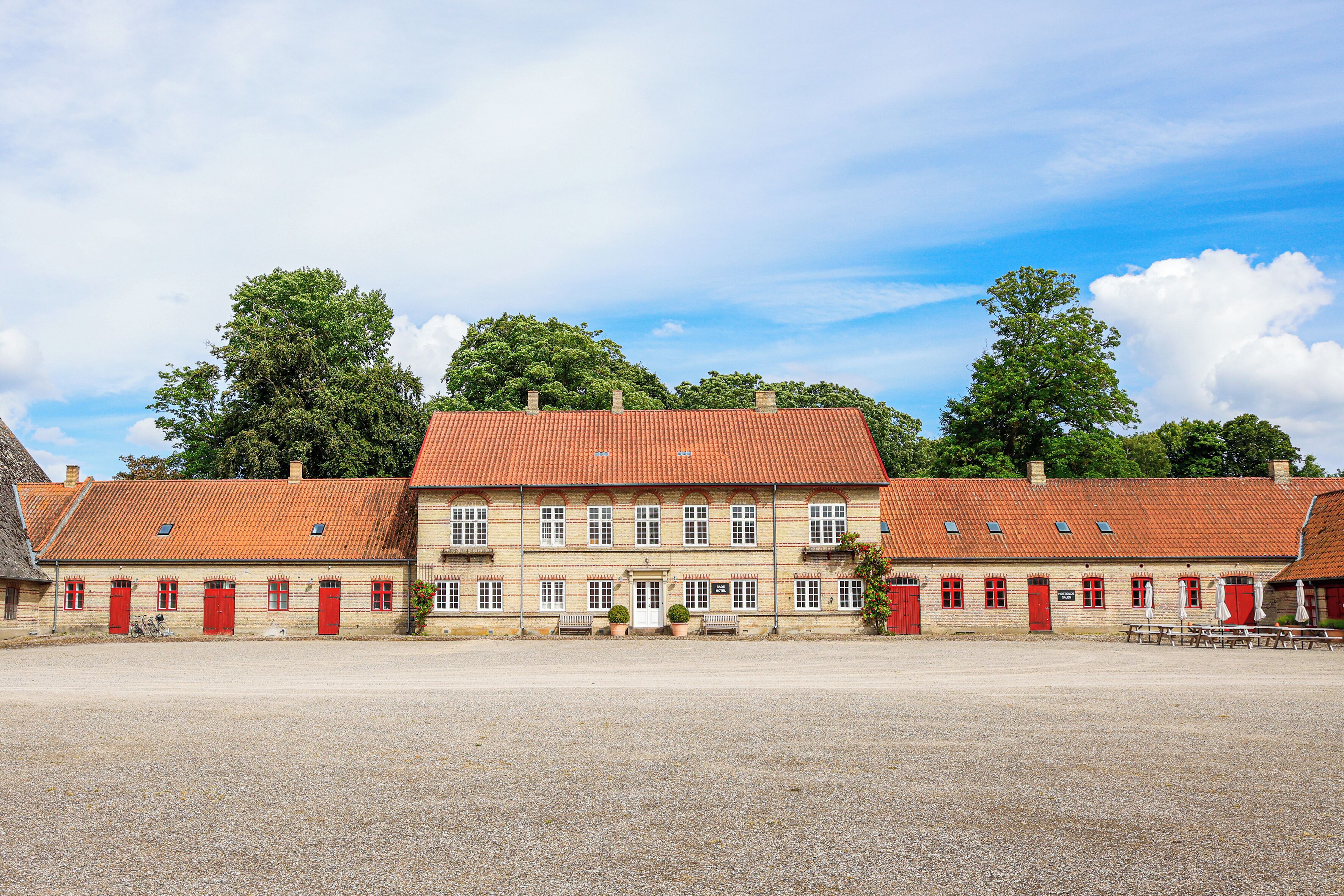 Overnatningsstedets facade