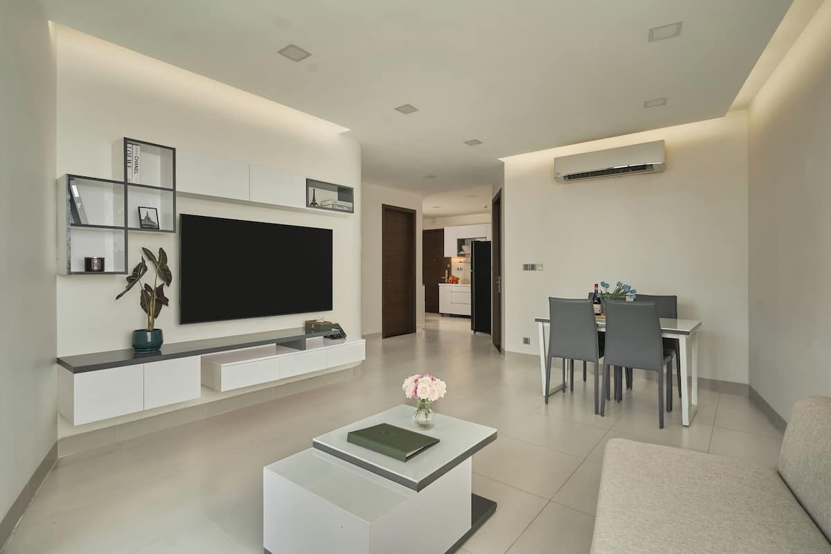 Smart TV de 55 pulgadas con canales por cable
