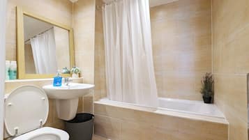 Hair dryer, towels