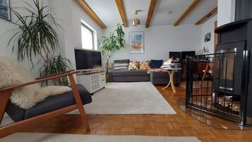 Smart-TV, Bücher, Stereoanlage, Computerbildschirme