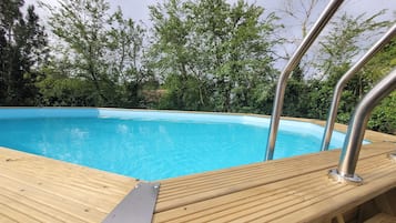 Piscine extérieure, piscine chauffée