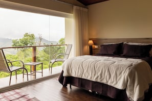 Deluxe-Chalet, 1 Queen-Bett und Schlafsofa, Balkon, Bergblick
