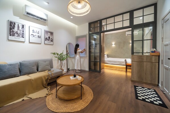 Kin Inspreid 1 with balcony (Penthouse) | Área de sala de estar