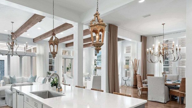 Interior - WaterColor Presidents Row w/ LSV/golf cart, 6 Bikes, Private Pool! Steps to Beach Club, Sleeps 18! (Santa Rosa Beach)
