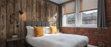 Departamento, 1 cama King size | 1 habitación, tabla de planchar con plancha, wifi gratis y ropa de cama