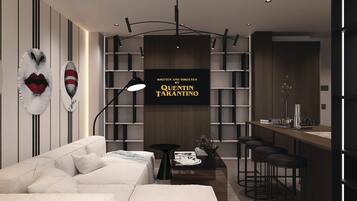 Luxury Penthouse, 1 Bedroom | 1 bilik tidur, peralatan tempat tidur premium